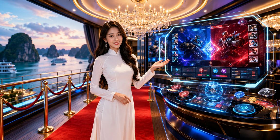 Người hâm mộ Esports tại Hạ Long đặt cược qua ứng dụng di động với áo dài truyền thống