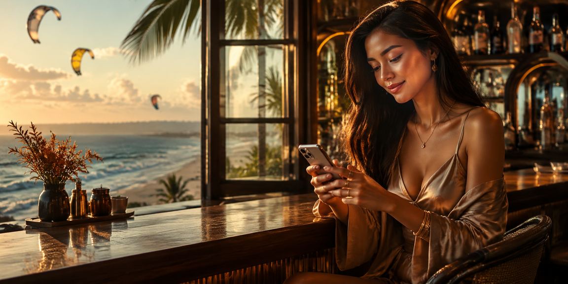 Người dùng kiểm tra giao dịch thanh toán tại Mũi Né